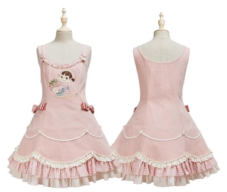 Summer Fairy~IP Collab Kawaii Lolita Dresses OP Home Wear Salopette Cardigan SK 38660:598194