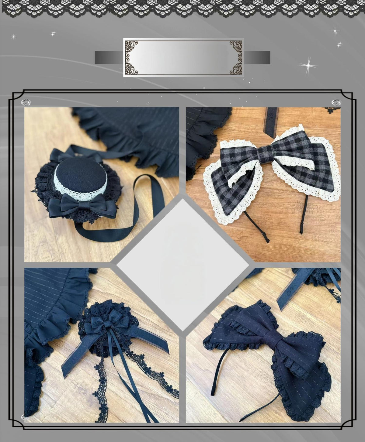Overseas Letter - Cotton Old School Lolita OP Dress, Gingham & Stripe Patterns 45918:868202