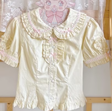 Mewroco - Little Frosty - Kawaii Lolita Summer Blouse Multicolors