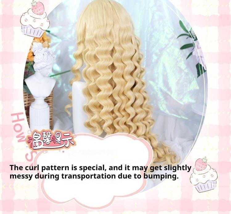 Dalao Home - Fluffy Cloud - Sweet Lolita Long Curly Wigs, Roman Curls