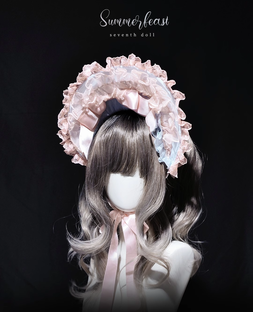 The Seventh Doll - Summer Evening Banquet - Sweet Lolita JSK with Tiered Ruffle Design and Hat (L M S XL) 42722:750895