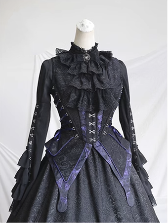 (BFM)MILU ORIG~Herbarium~Gothic Lolita Skirt Set Vest Blouse Multicolors (L M S) 33392:417146