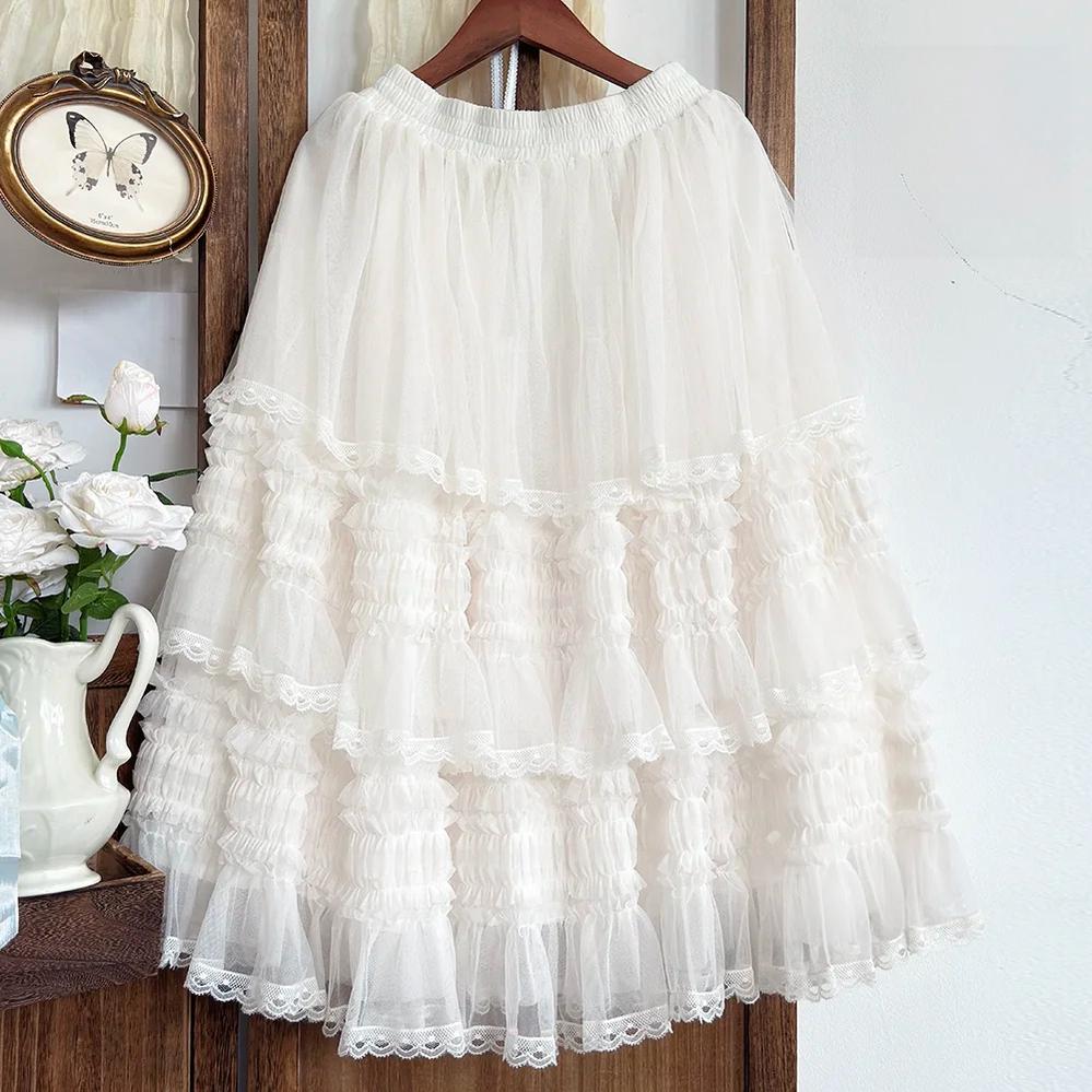 Glass Floral Garden - Classic Lolita Blouse and SK Set, Butterfly Embroidered 45978:870307