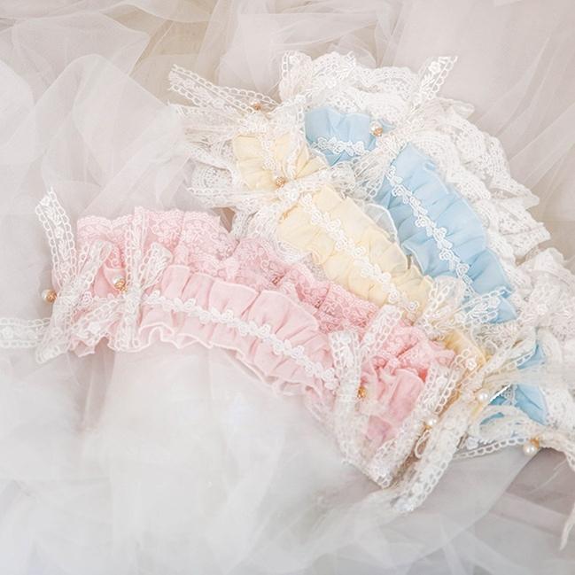 Dawn Wedding - Sweet Lolita Headress, Rose Decorated BNT Hairband Only Pink