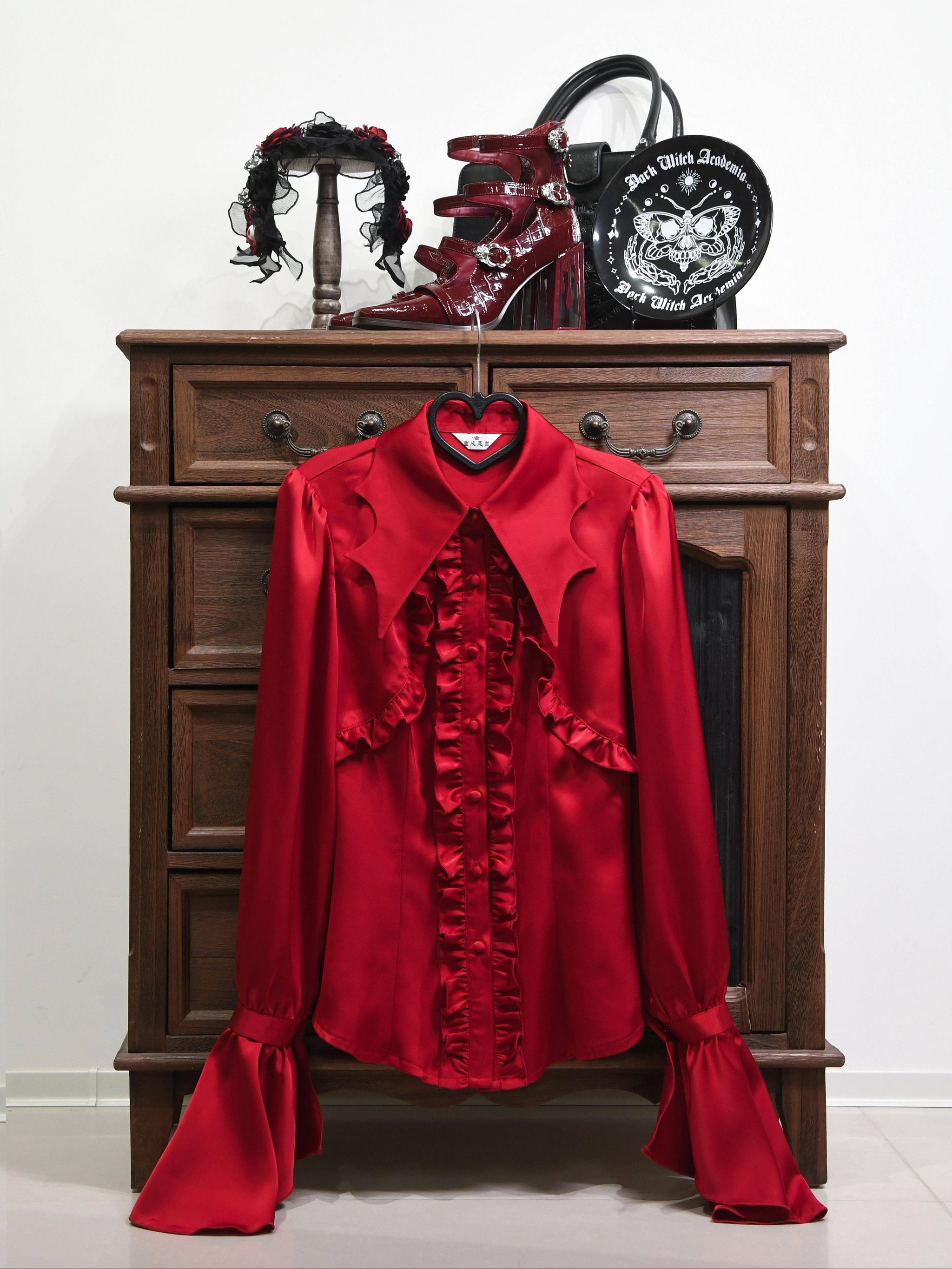 Vampire Knight - Gothic Lolita Shirt, Batwing Collar 44450:809039