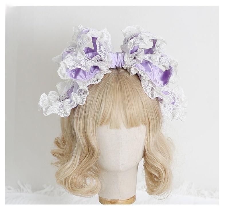 Xiaogui - Sweet Lolita KC with Large Lace Bow in Multiple Colors