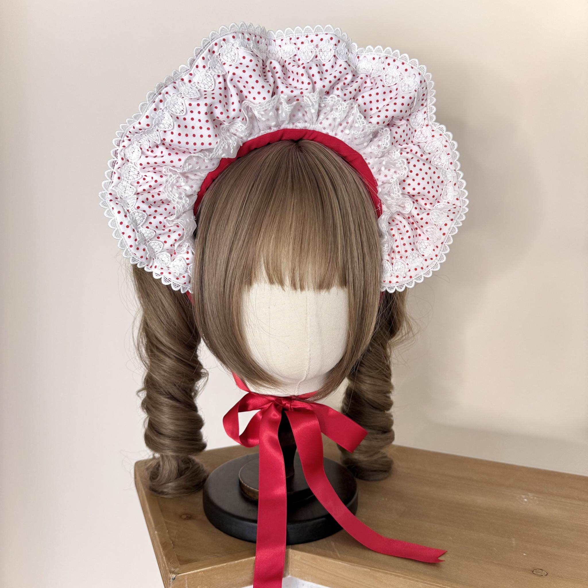 The Weird Strawberry Lady - Old School Lolita JSK, Hand-Studded Strawberry 45165:837800