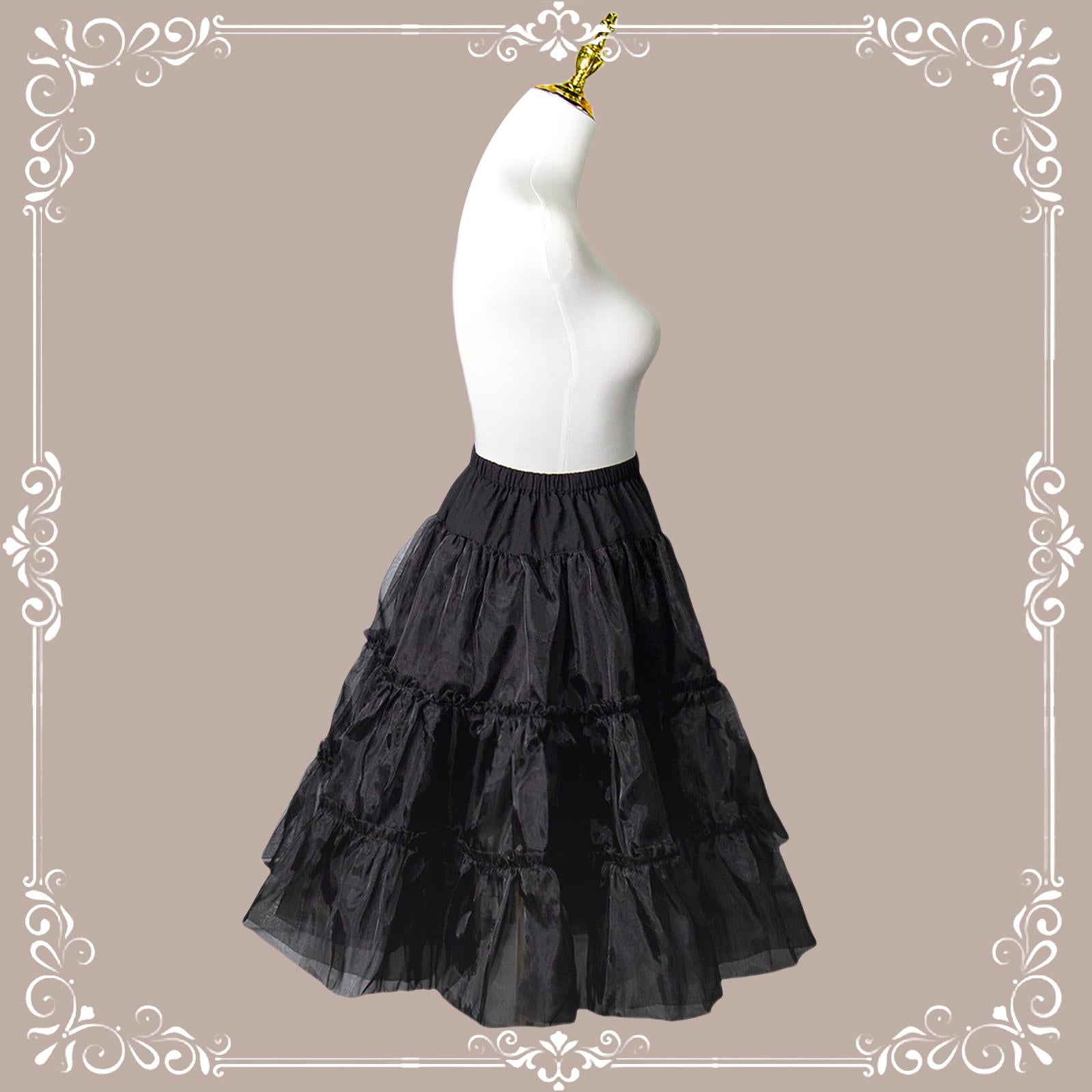 Aurora Ariel - Mini A-line Lolita Petticoat | 23.6" (60 cm), Cotton Lining