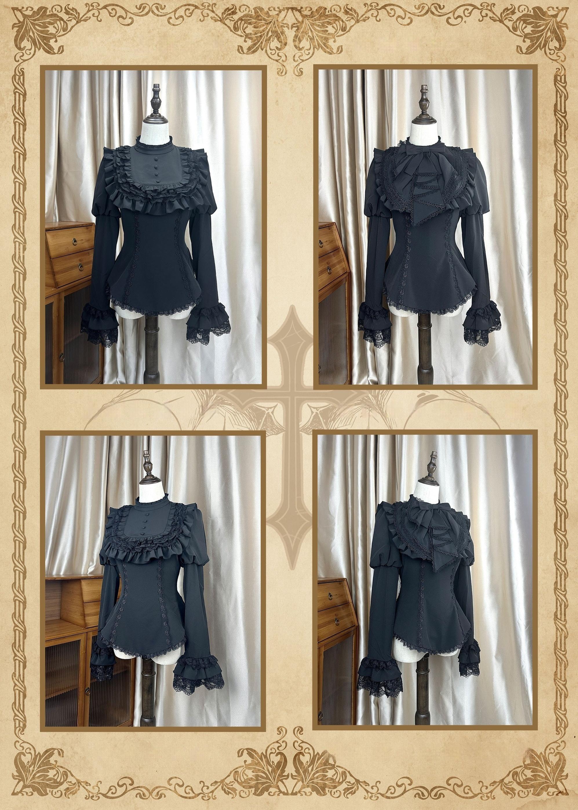 The Original Witch - Gothic Lolita Dress Fishbone Lifting Corset SK Shirt Blouse Only S