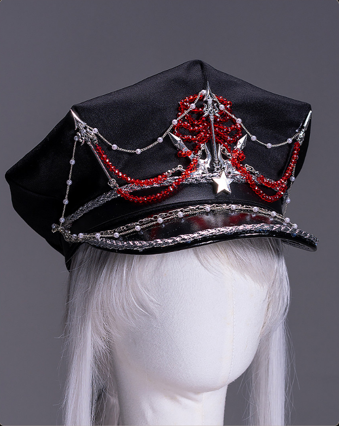 Ribs and Heart - Ouji Lolita Trailing Jacket & Ribs Embroidered Blouse Set 45781:862383