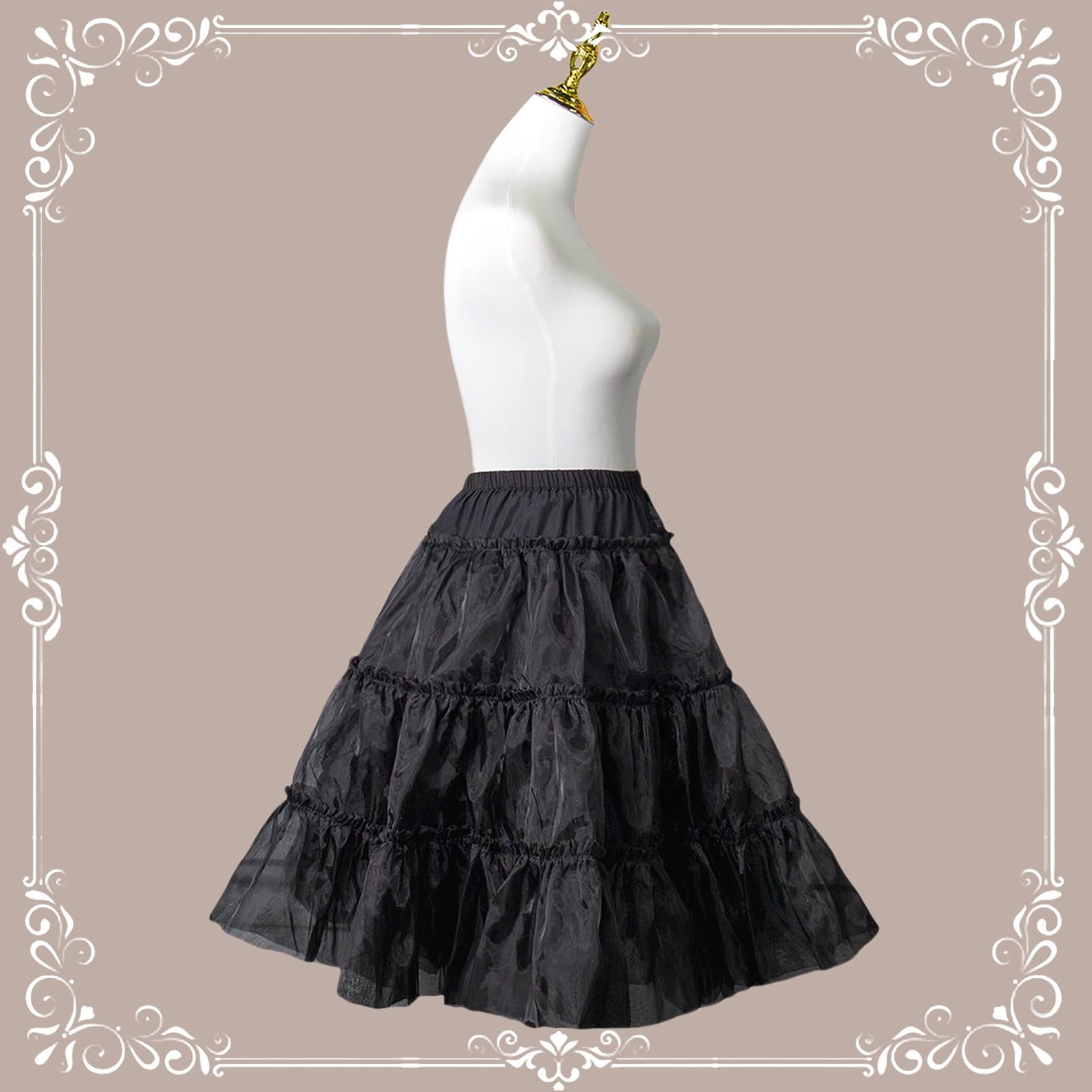 Aurora&Ariel - A Line Daily Wear Petticoat | 23.6" (60 cm), Cotton Lining