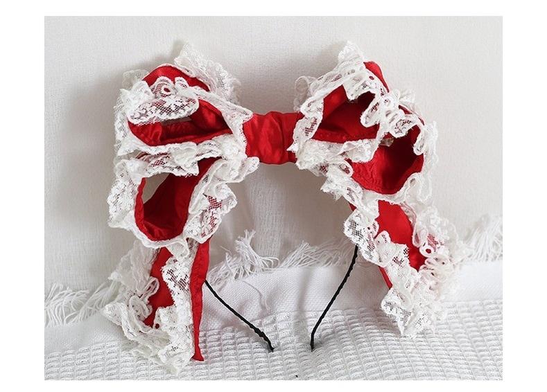 Xiaogui - Sweet Lolita KC with Large Lace Bow in Multiple Colors