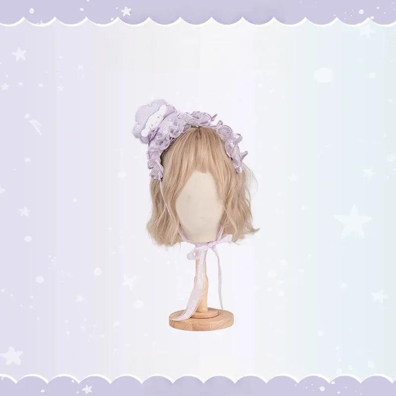 Cinnamoroll Ocean Fantasy - IP Collab Sweet Lolita Tiered JSK & OP Dress, Cinnamoroll Print (L M S XL XS) 45995:871840