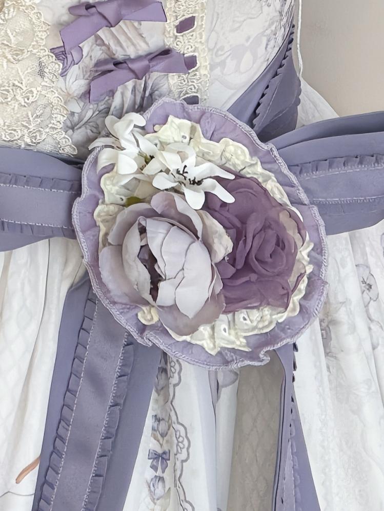 B.Dolly - Rabbit Tea Party - Sweet Lolita Printed Dress, OP & JSK (L M S) 41530:781303