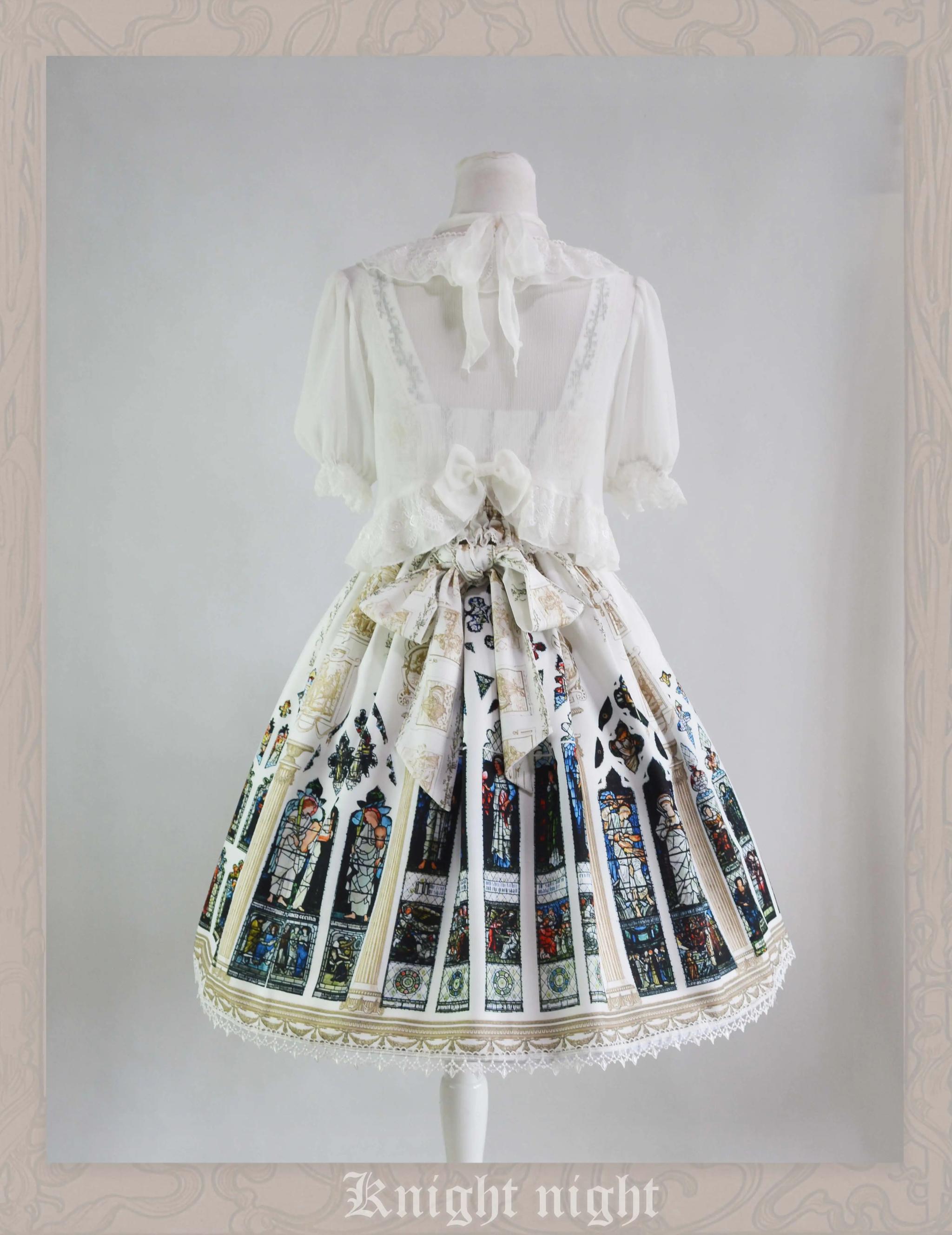 Knight Night - The Saint Priest - Vintage Lolita JSK Dress Halter Neckline