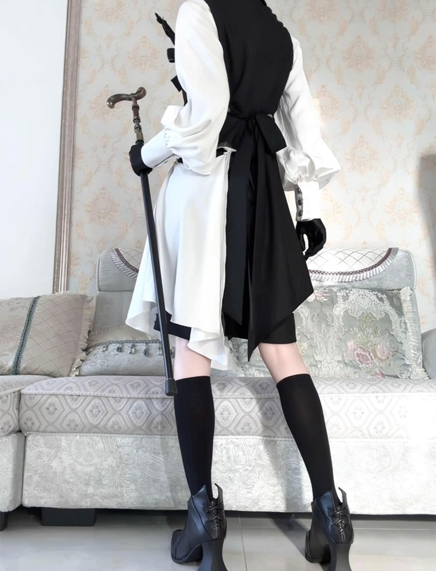 CastleToo - Black Tea Concerto - Ouji Lolita Outfit, Long Vest & Jacket 44022:792486