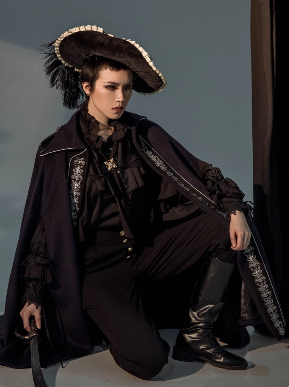 ZJstory - Dragon Bone Cemetery - Gothic Lolita Long Sleeve Blouse 13668:751012