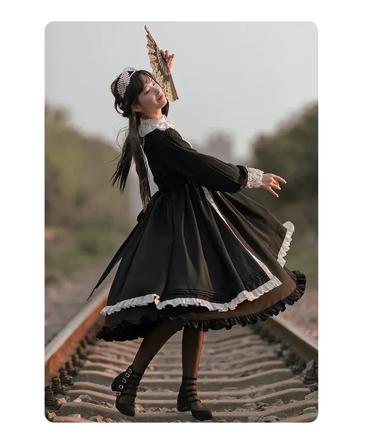 With PUJI - Confession - Nun Lolita OP Dress