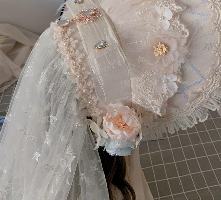 Cat Fairy - Gorgeous Lolita Tea Party Necklace, High Heels Shoes and BNT Hat