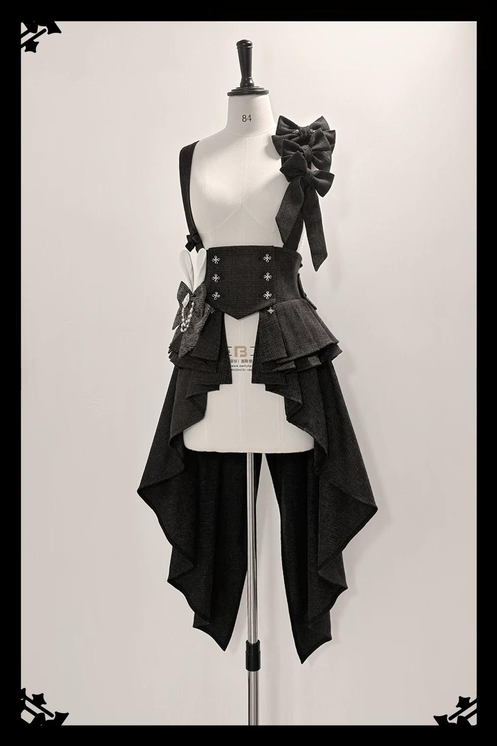 Rabbit Theater - Ouji Lolita Blouse and Waistband Set, Suspender-style (2XL L M S XL) 45982:870571