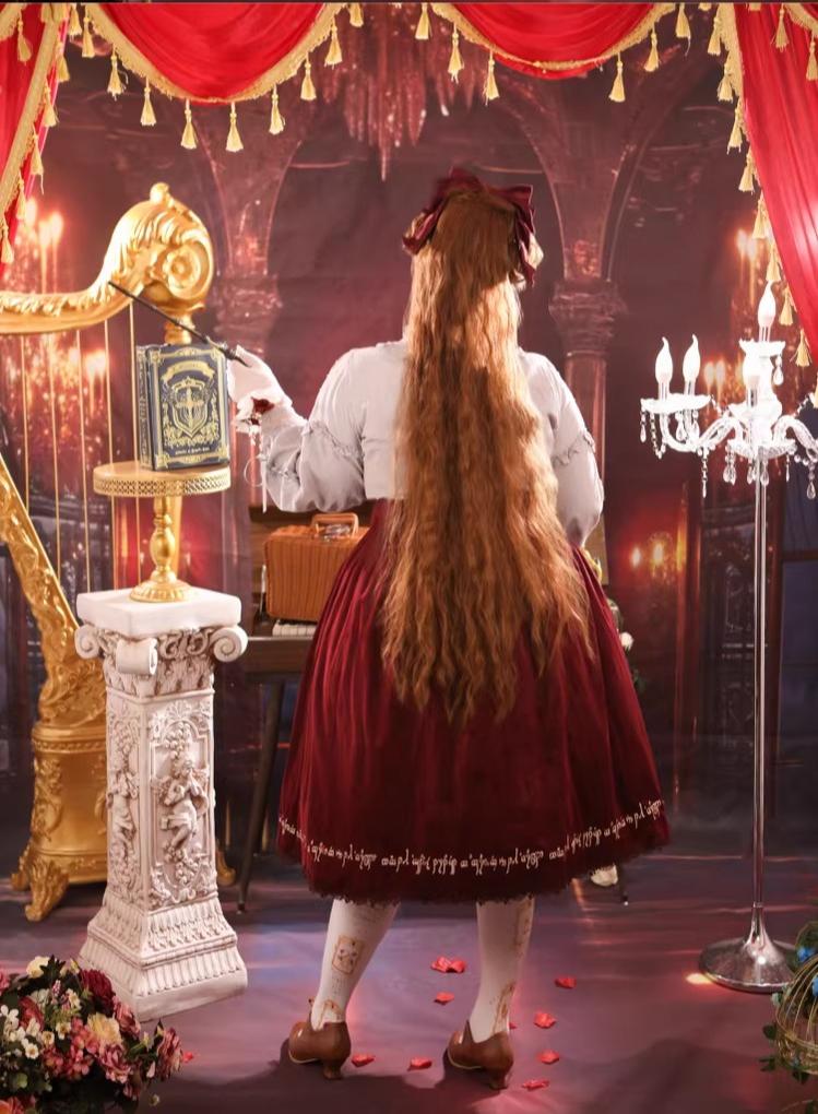 Twin Trees' Celestial Glow - Classic Lolita Bust-Supporting JSK, Plus Size 44508:810898