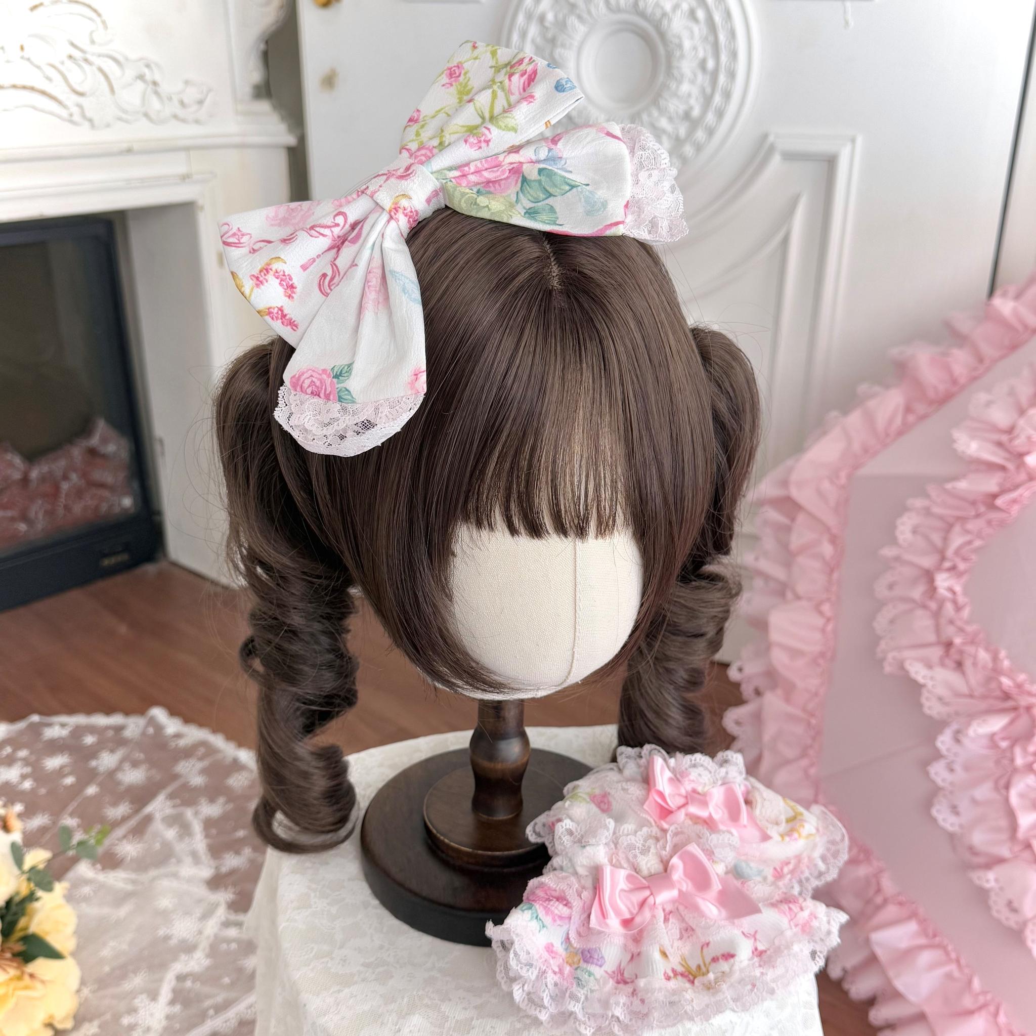 Spring 2025 - Old School Lolita Floral Print JSK Dress, Doll-Like OP (L M S XL) 45247:842797