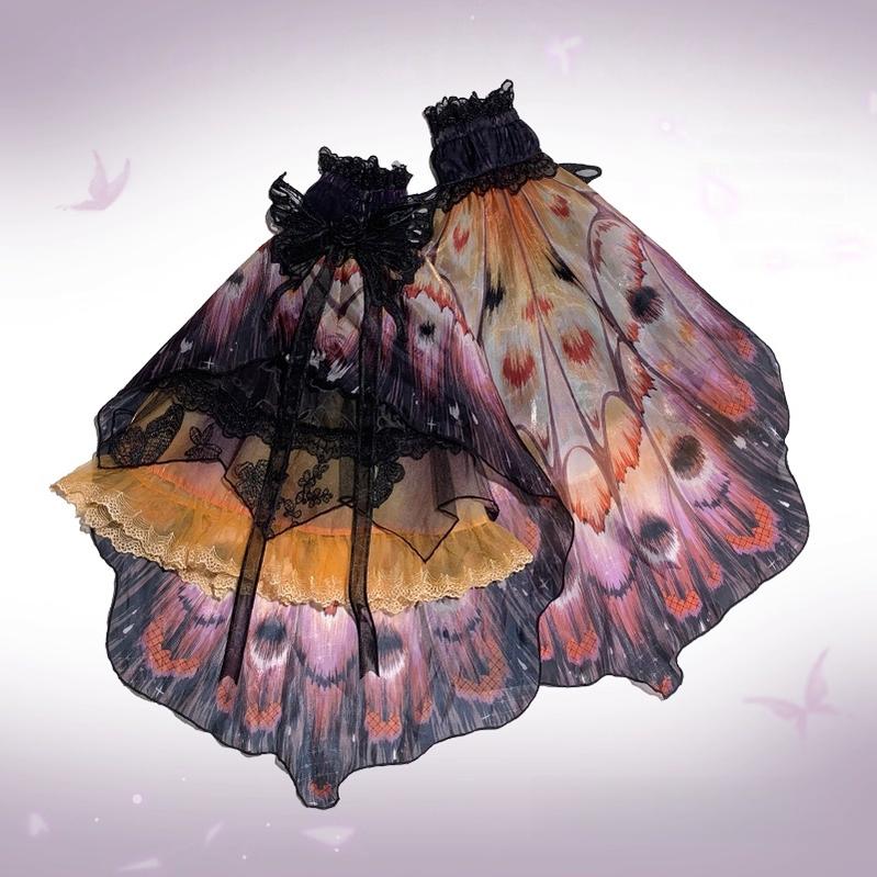 Urtto - Dead Leaf Butterfly - Gothic Lolita Accessories Set (L S) 44353:804505