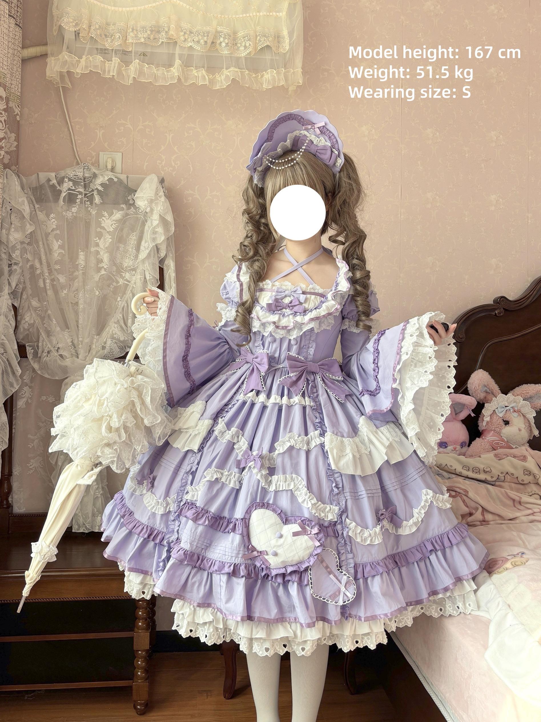 Perfect Original Design - Audelia - Plus Size Sweet Lolita OP with Halter Neckline 42350:737026