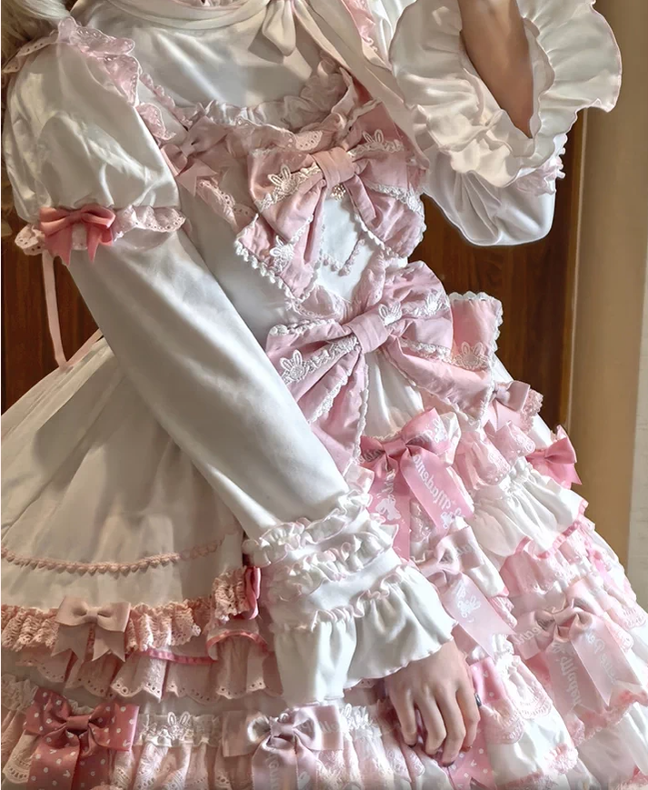 Fruit Tart - Autumn Sweet Lolita Long Sleeve Blouse, Ruffle Detail 45972:870051