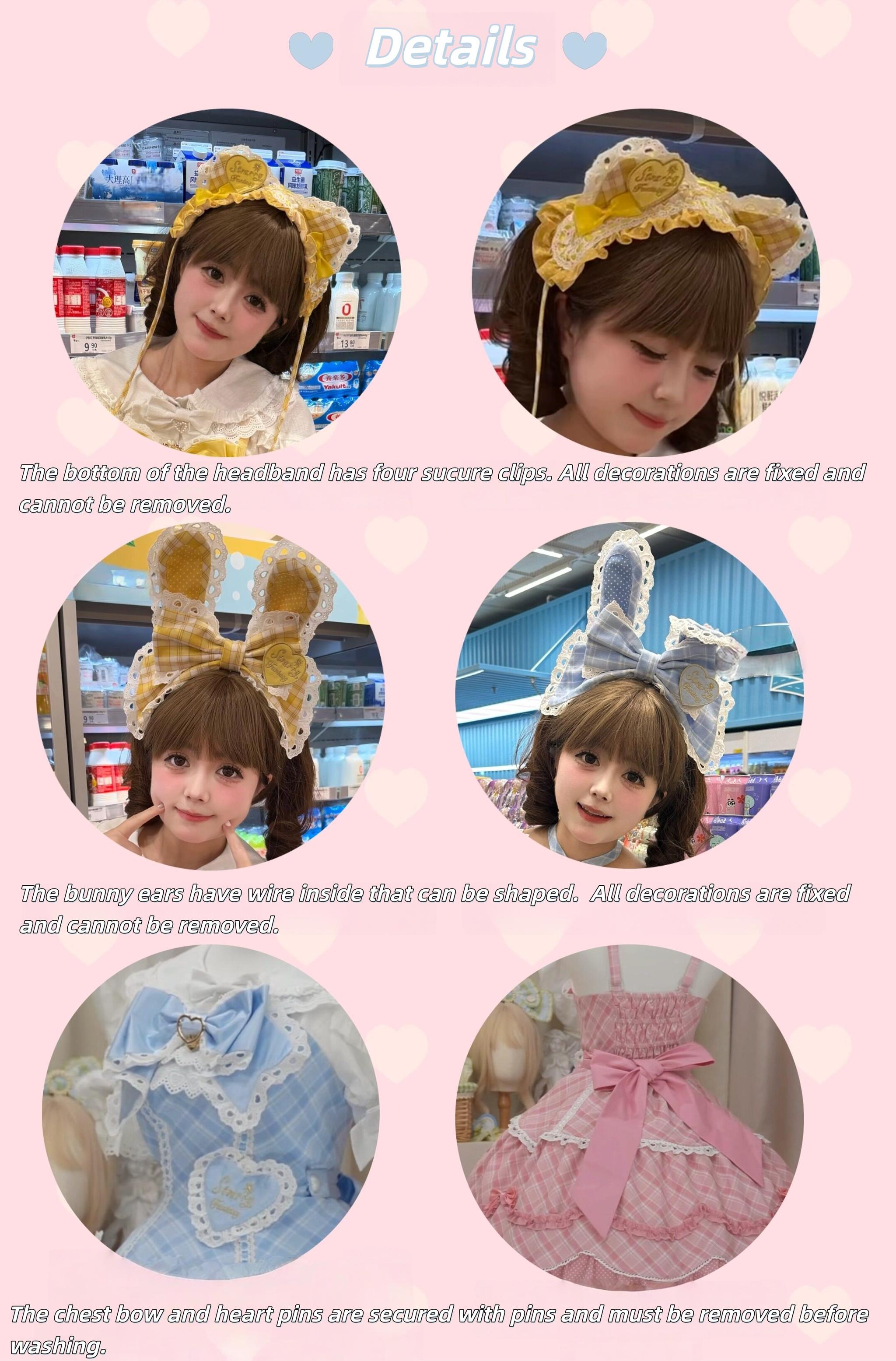 Shibuya Honey - Plus Size Sweet Lolita Plaid OP & JSK Dress 45210:840390