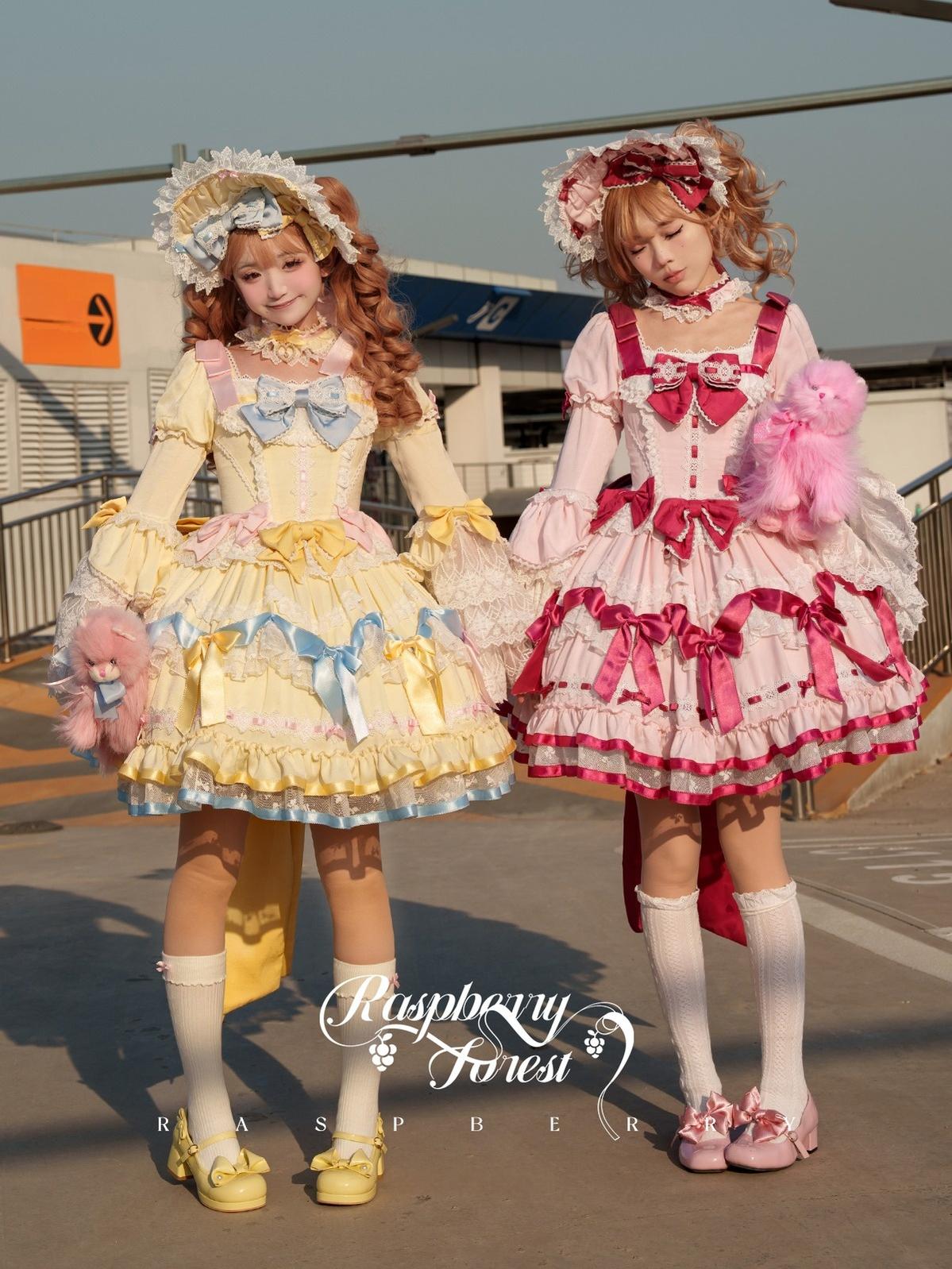 Mewroco - Berry Forest - Sweet Lolita Short-sleeved OP Dress and Matching Accessory 42596:748506