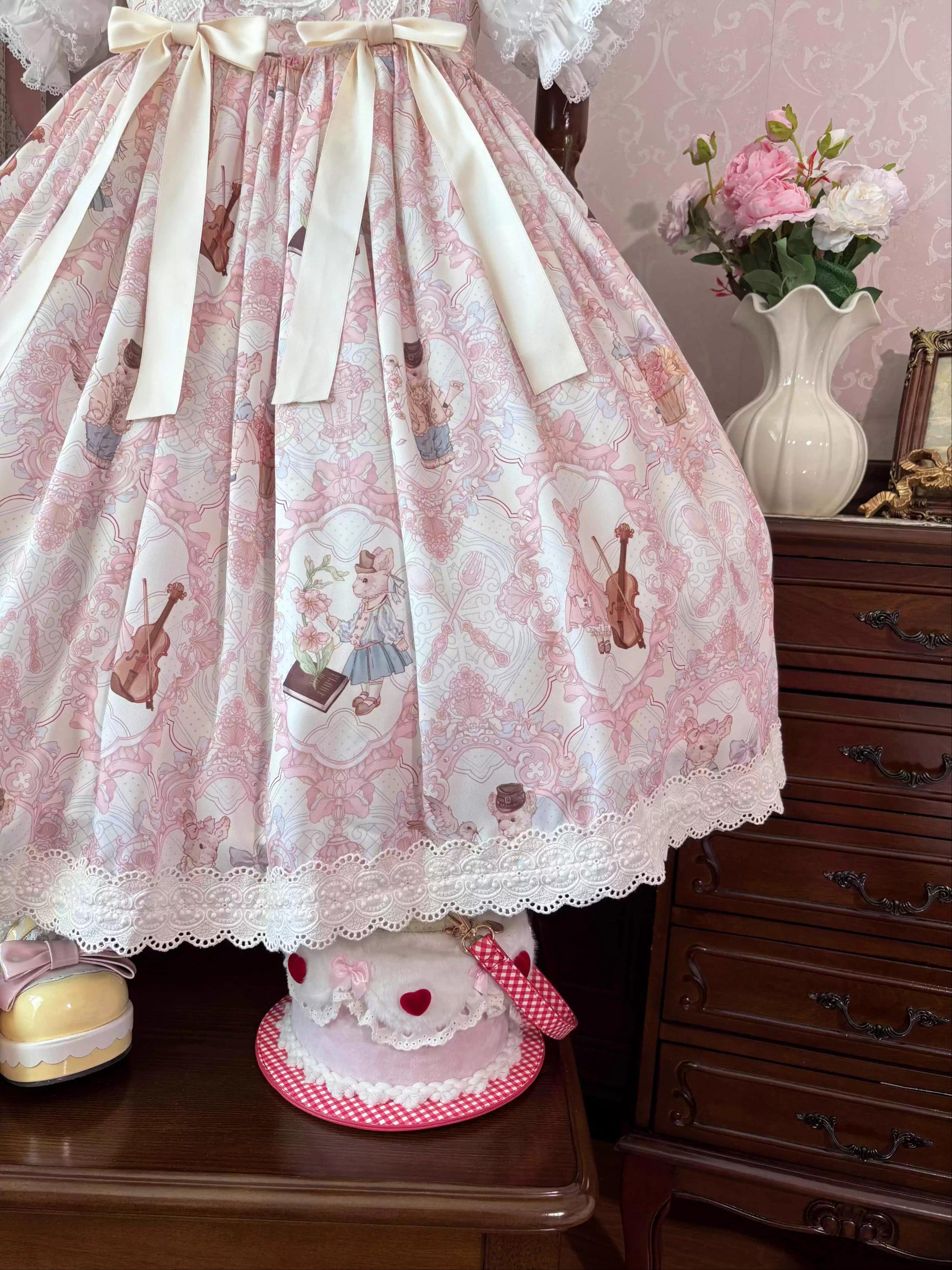 Suiyi - Candy Party - Printed Sweet Lolita JSK, Peter Pan Collar Shirt 44281:802217