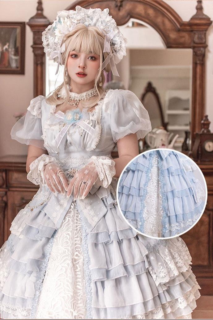 Waltz - Classic Lolita Plus-size OP Dress, Front Opening
