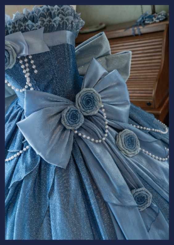 Nectarine White Tea - Captivating Starry - Wedding Lolita Dress Elegant Bridal JSK 37764:566938