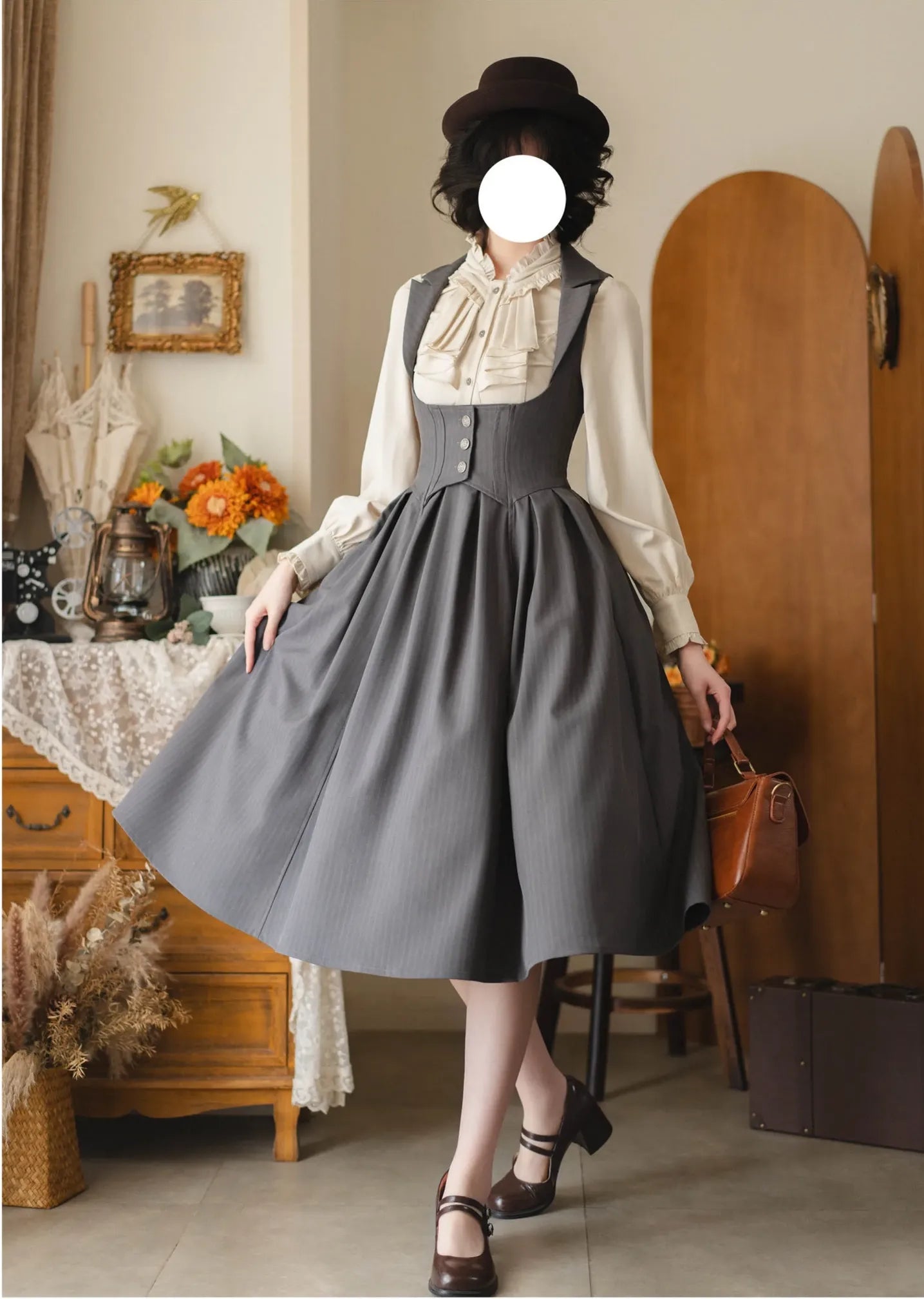 Autumn Forest - Retro Classic Lolita Bust-support JSK Dress
