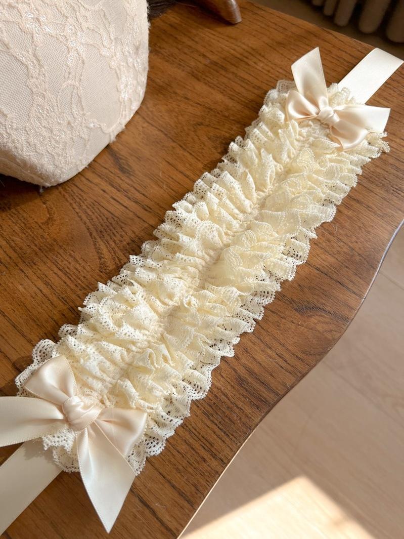 MAID - Customized Elegant Lolita Bow Lace KC Headdress