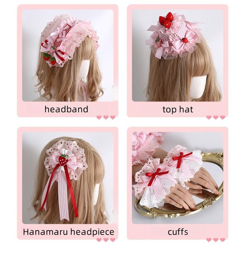 Xiaogui - Sweet Lolita Strawberry Head Accessory