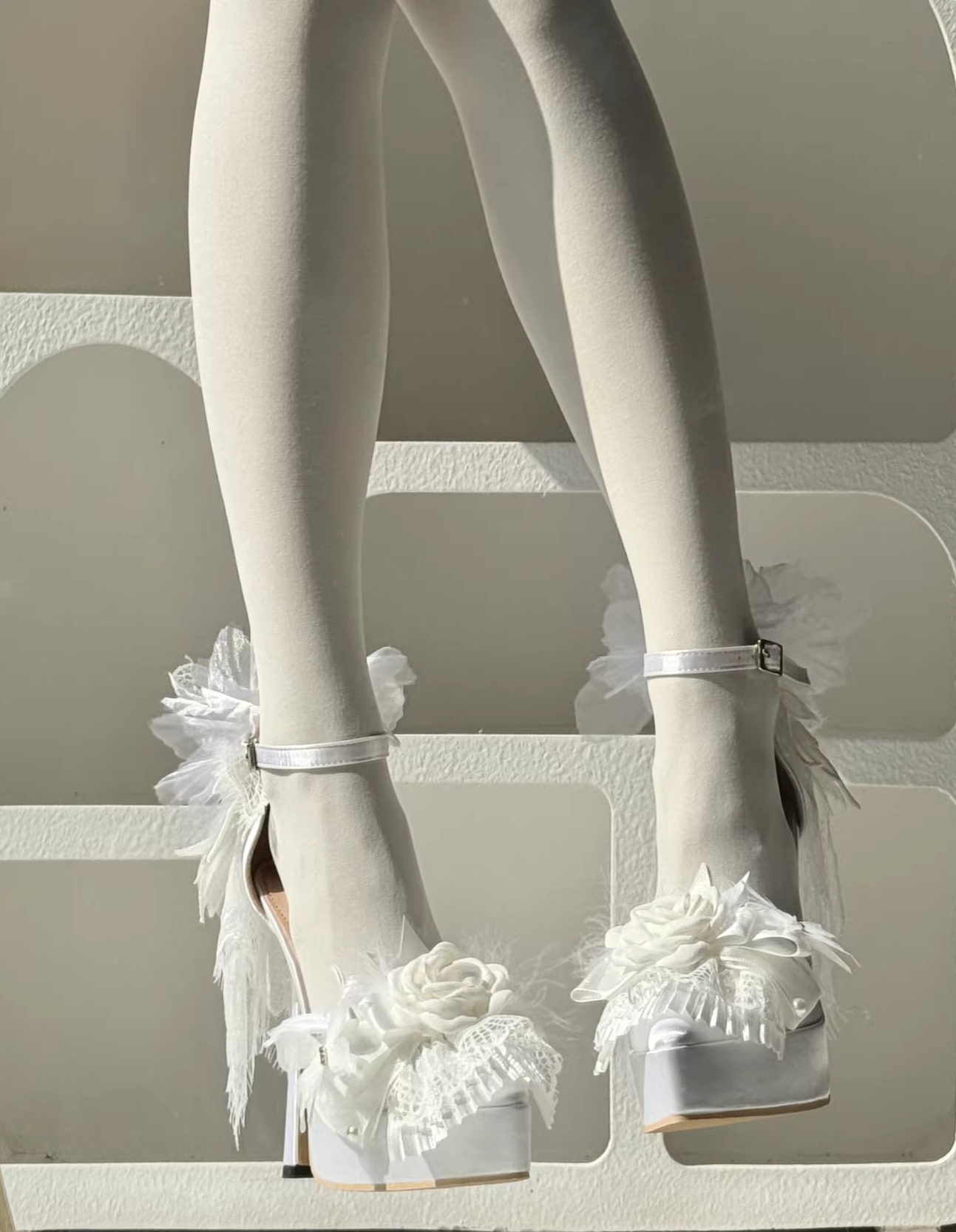 Feather Spirit - Classic Lolita Heel Shoes, Feather Decoration (35 36 37 38 39 40) 44798:823019