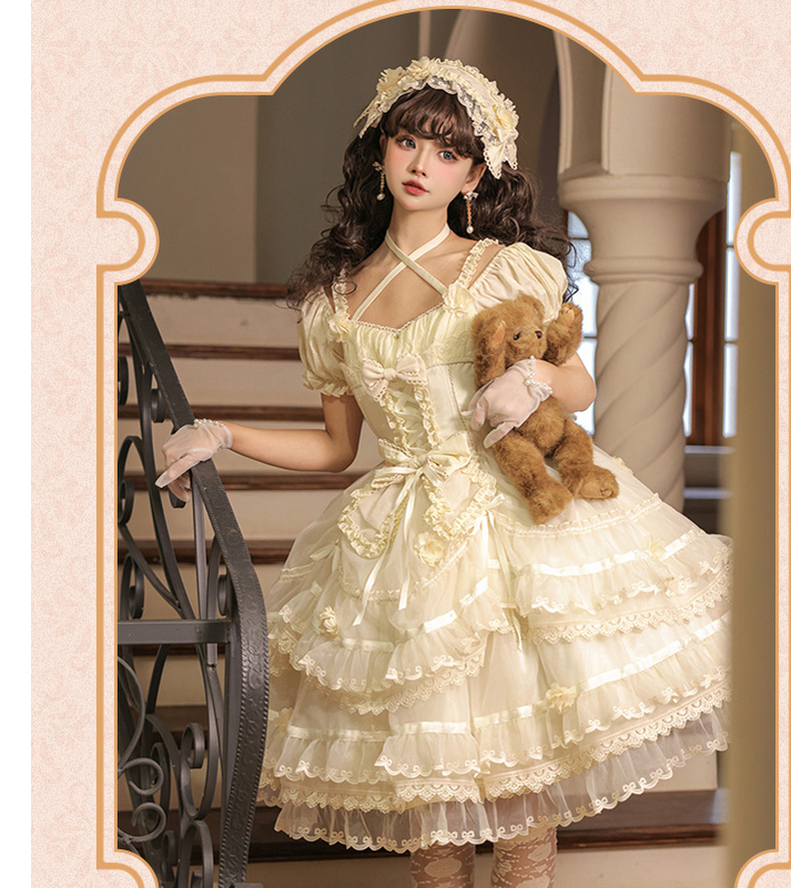 Puppets and Doll~Sweet Lolita OP Dress Multicolor 11564:186914