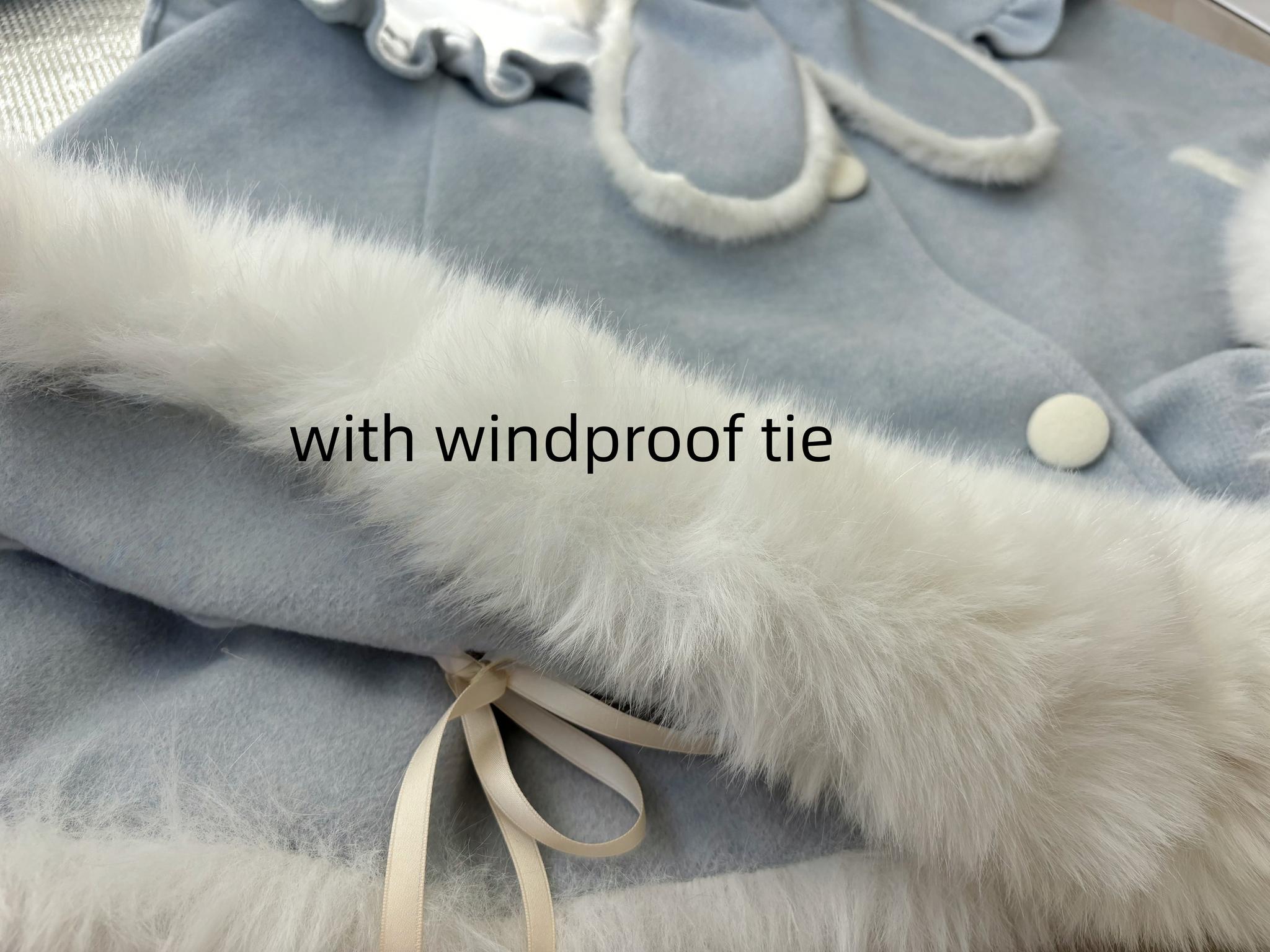 Qianmu - Lop Bunny - Kawaii Lolita Plush Hooded Cape 43850:787101