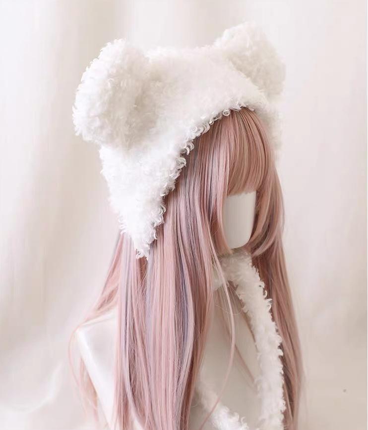 Xiaogui - Cute Lolita Teddy Bear Ears Hat Kawaii Winter Hat