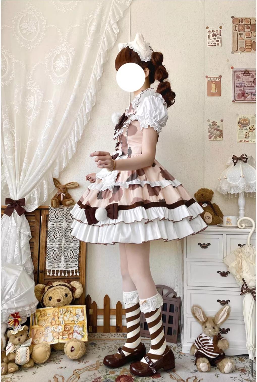 Calico Cat - Winter Kawaii Lolita Print JSK 44422:807504
