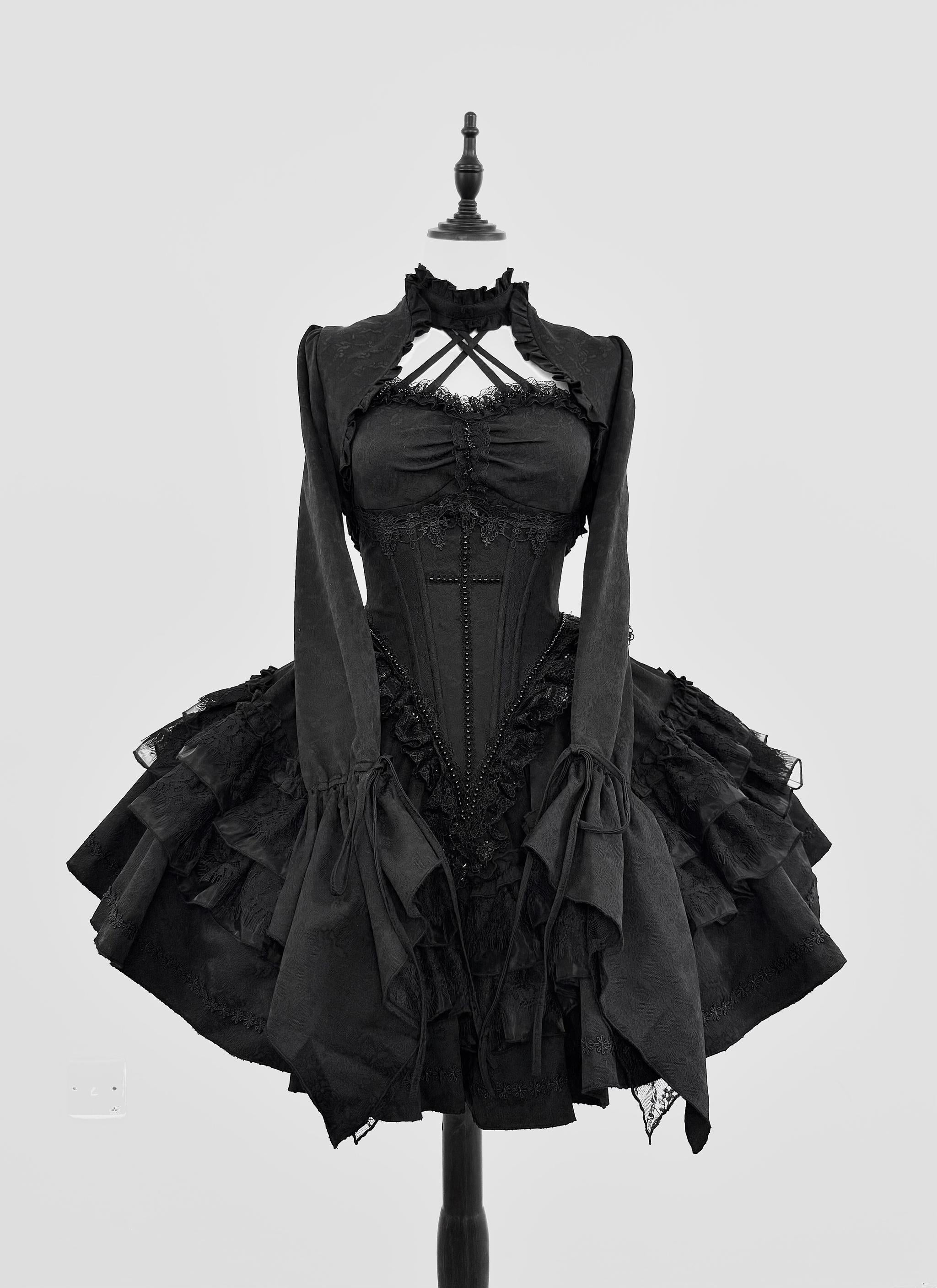 The Original Witch - Thorny Moon - Gothic Lolita SK & Halter Neck Top (L M S XL) 44211:798937