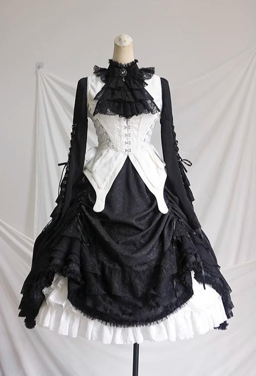 (BFM)MILU ORIG~Herbarium~Gothic Lolita Skirt Set Vest Blouse Multicolors 33392:417134