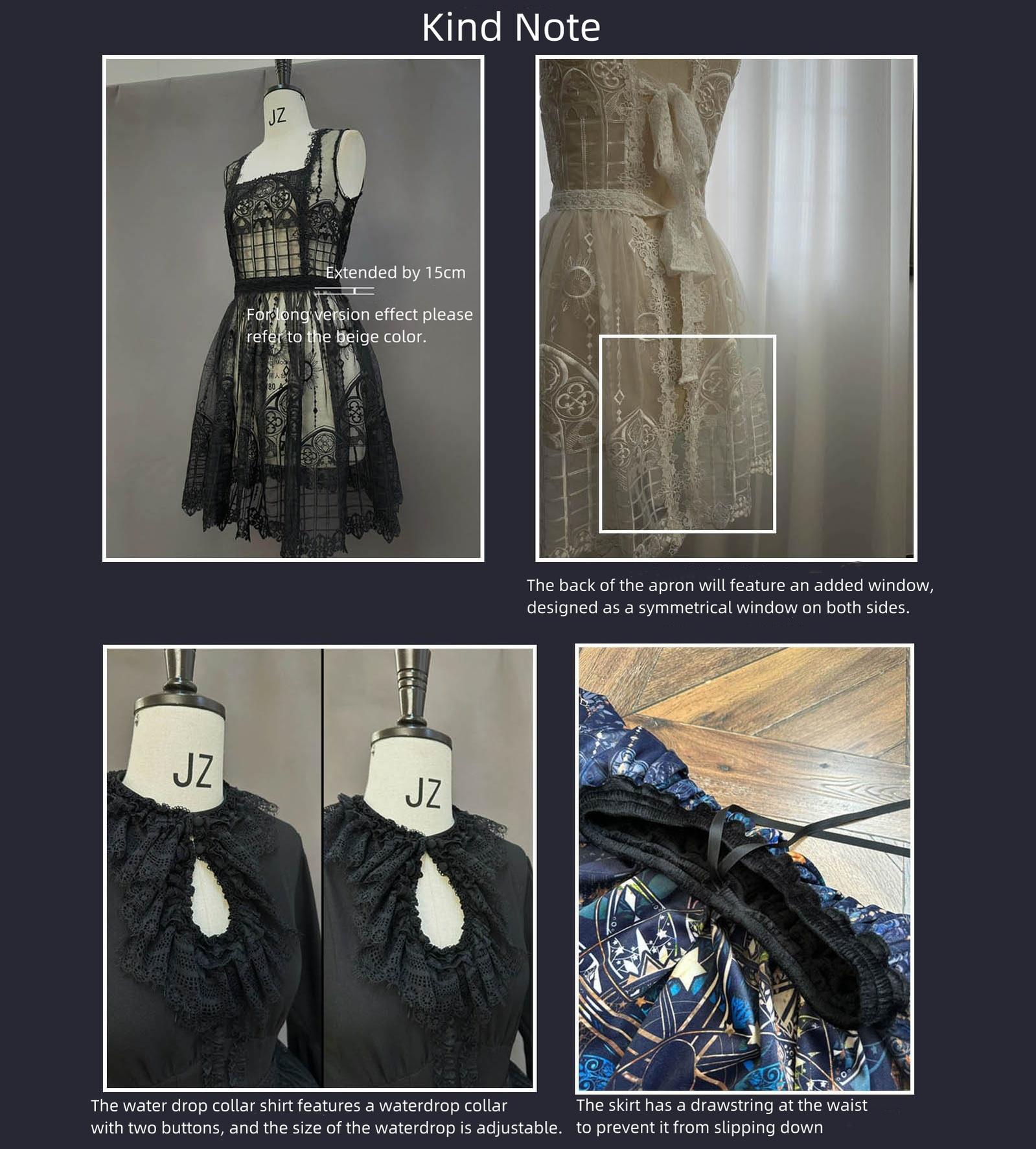 SUSIN - Night Traveler - Classic and Elegant Gothic Dress with Colorful Window Prints 39250:628610