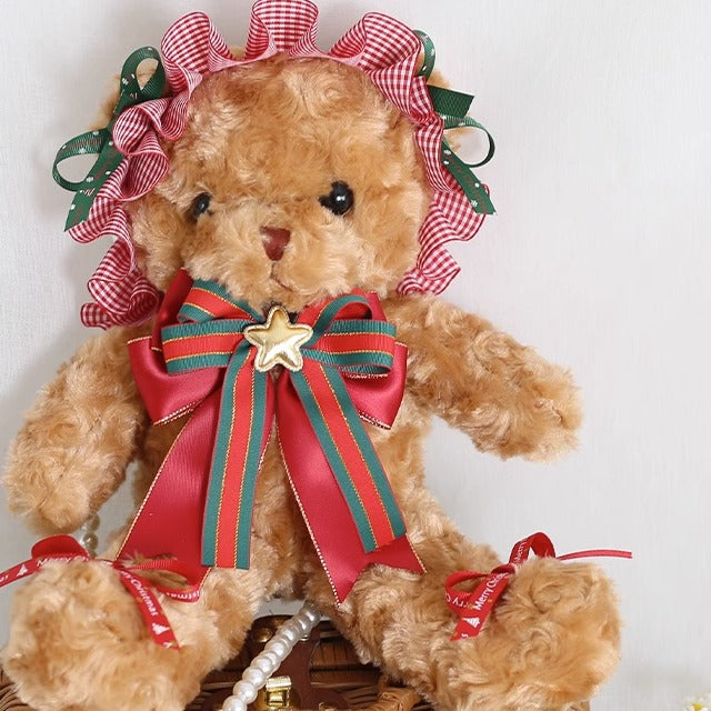 Xiaogui - Kawaii Lolita Brown Bear Christmas Bag
