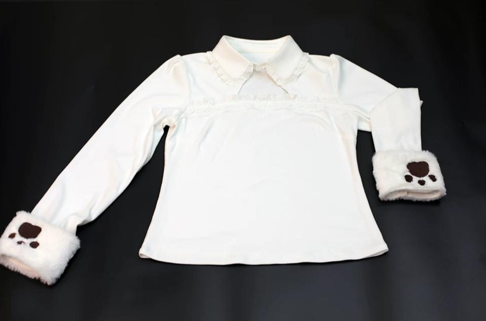 Winter Sweet Lolita Cape & JSK Dress Set, Teddy Bear Patch 45974:870034