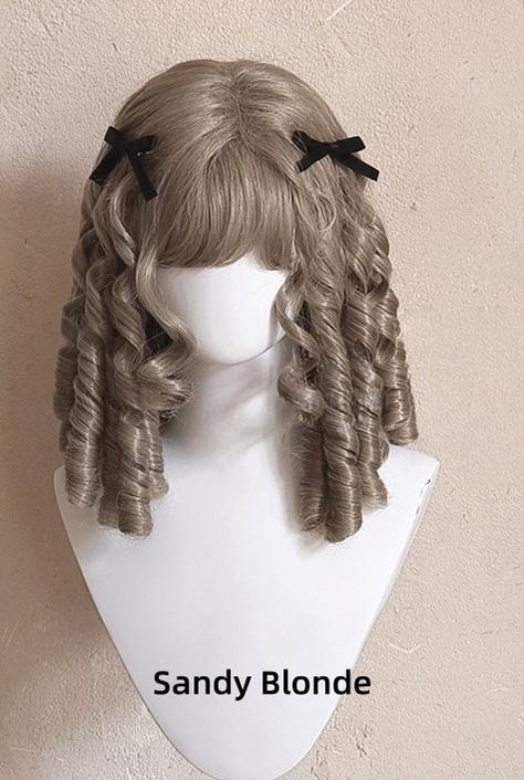 Lolita Roman Roll Wig, Shape-Resistant Fiber 44970:830364