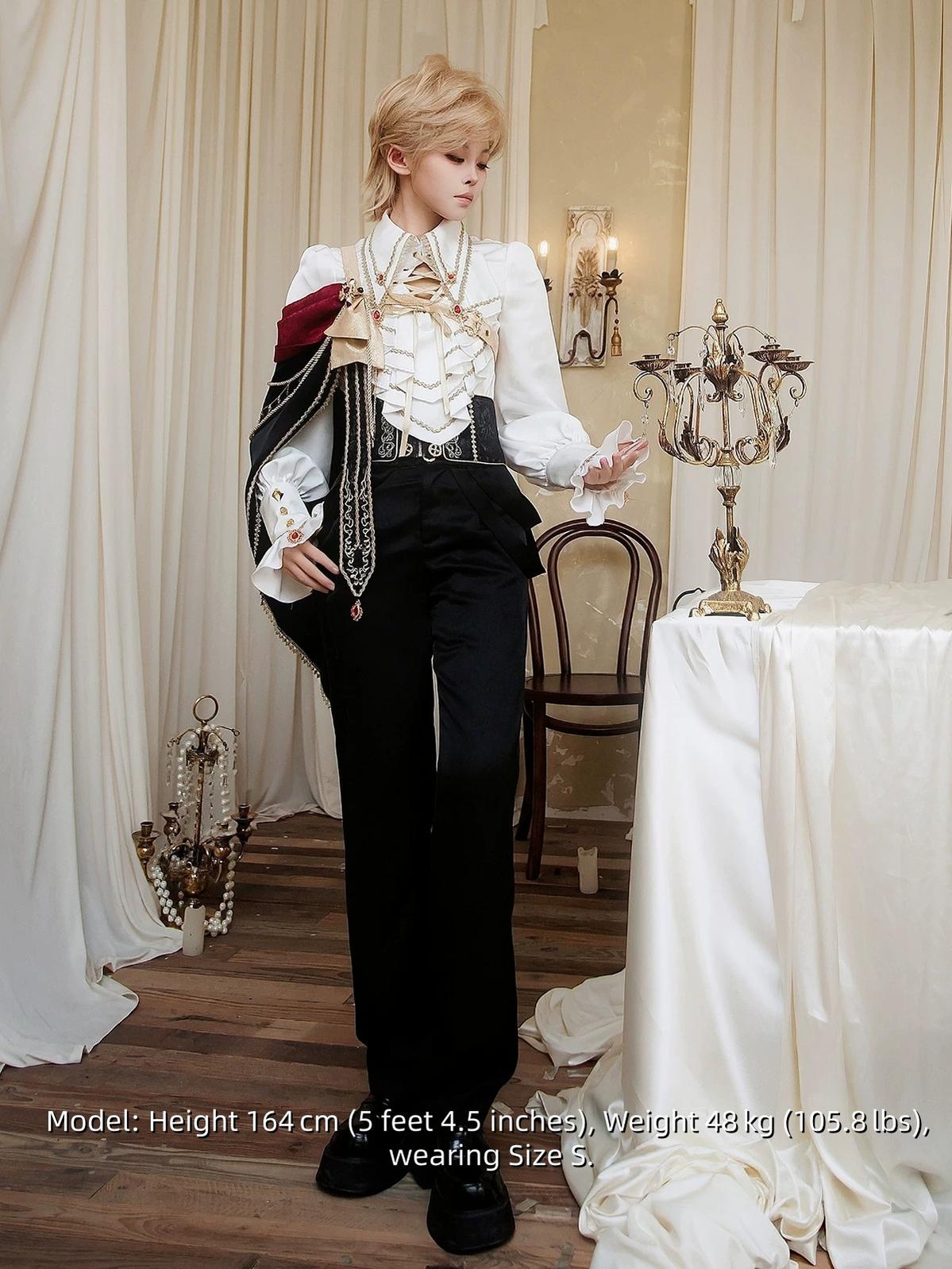 Oath Knight - Ouji Lolita Knight Prince Top & Pants Set 45898:867379