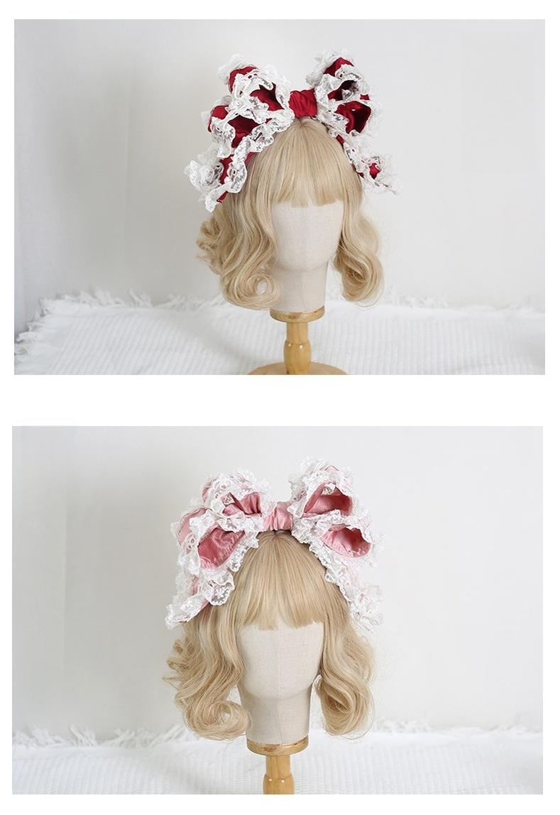 Xiaogui - Sweet Lolita KC with Large Lace Bow in Multiple Colors